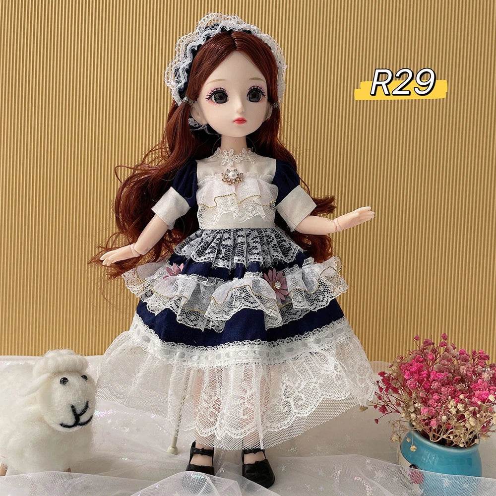 Full Set 1/6 Doll 30cm Anime Bjd Reborn Kawaii Dress Up Toys - ToylandEU