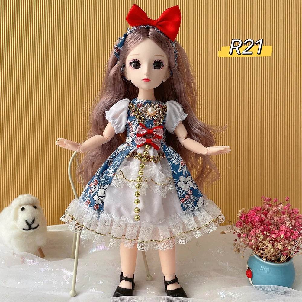 Full Set 1/6 Doll 30cm Anime Bjd Reborn Kawaii Dress Up Toys - ToylandEU