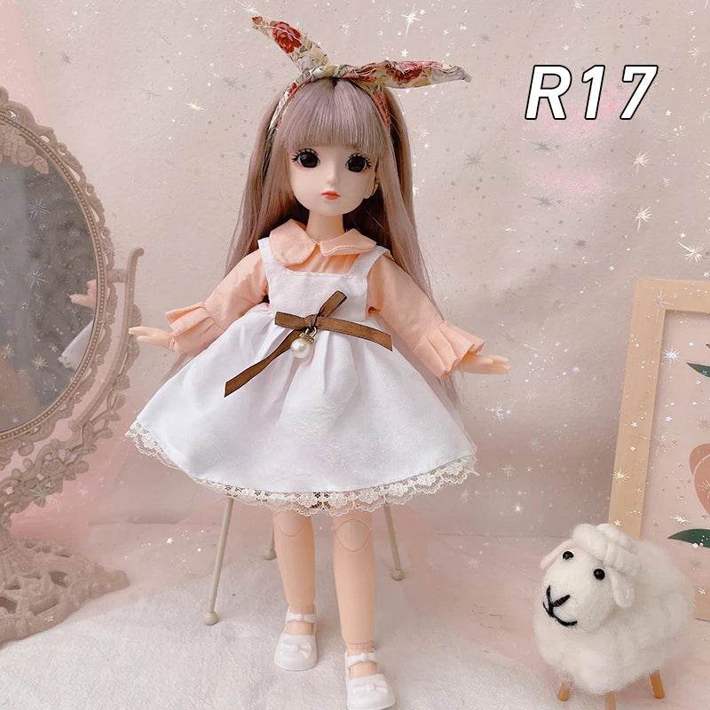 Full Set 1/6 Doll 30cm Anime Bjd Reborn Kawaii Dress Up Toys - ToylandEU