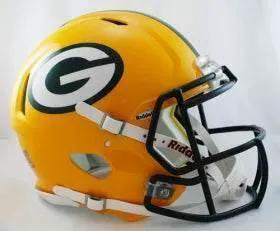  Green Bay Packers Helmet Riddell Authentic Full Size Speed Style -  ToylandEU™