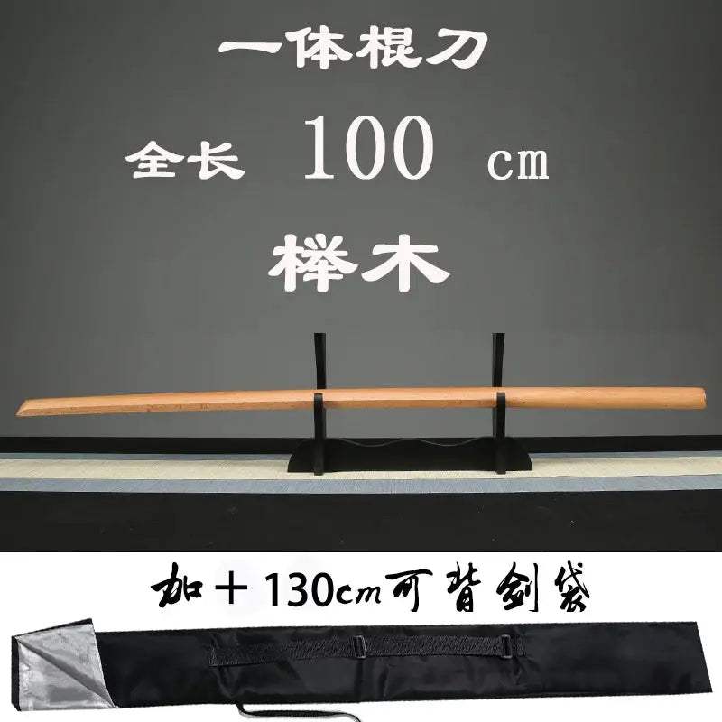 Full Tang Heavy Hardwood Katana for Kendo Suburi & Martial Arts Training - Solid Wood Practice Sword (One/Two Handed, Self Defense, Bamboo Style) - ToylandEU