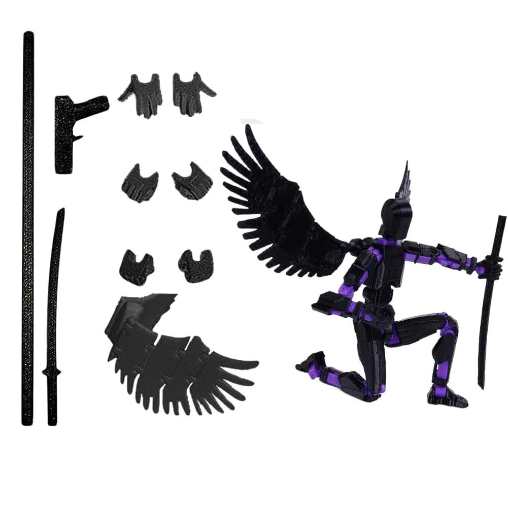 Fully Articulated 3D Printed Action Figure Multi-Jointed Mechanical Toy for Desktop Decoration - ToylandEU