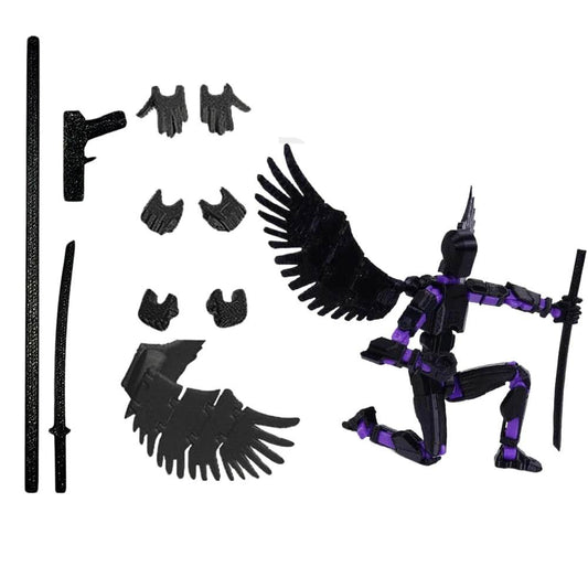 Fully Articulated 3D Printed Action Figure Multi-Jointed Mechanical Toy for Desktop Decoration - ToylandEU