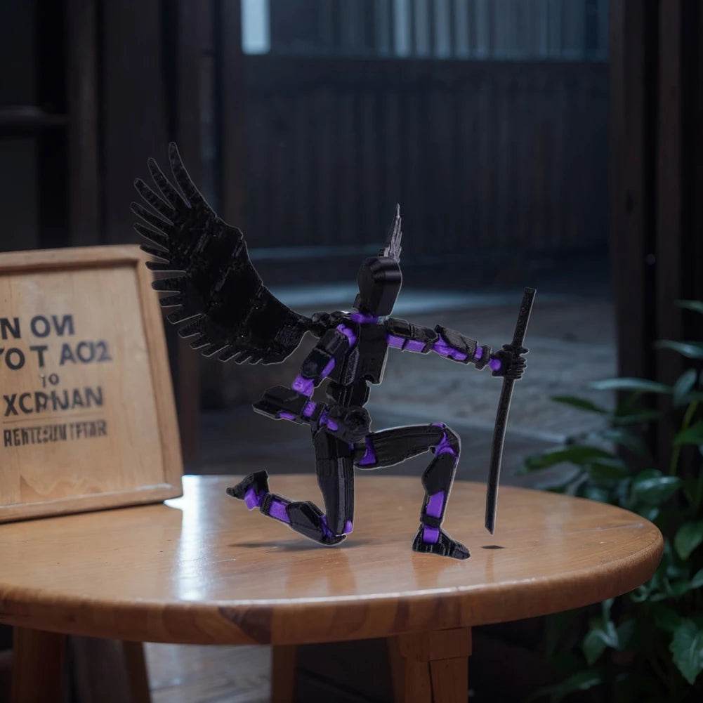 Fully Articulated 3D Printed Action Figure Multi-Jointed Mechanical Toy for Desktop Decoration - ToylandEU