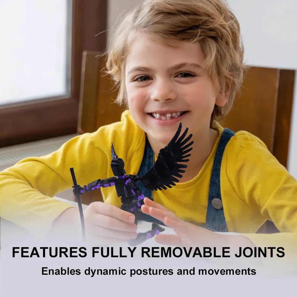 Fully Articulated 3D Printed Action Figure Multi-Jointed Mechanical Toy for Desktop Decoration - ToylandEU