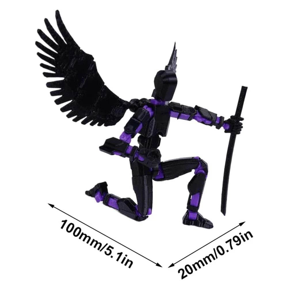 Fully Articulated 3D Printed Action Figure Multi-Jointed Mechanical Toy for Desktop Decoration - ToylandEU