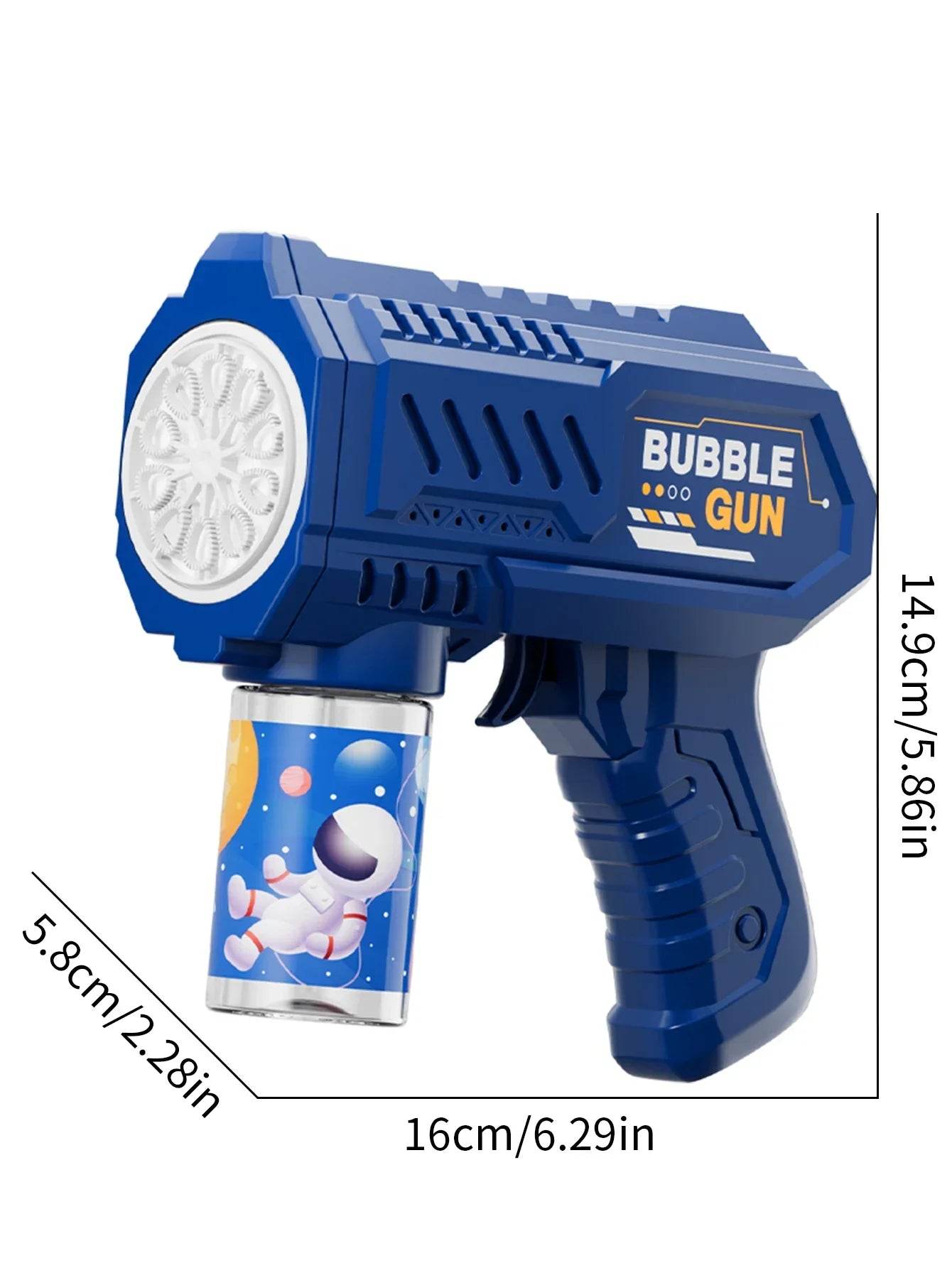 Fully Automatic Bubble Gun Rocket Bubbles Machine Automatic Blower with Bubble Liquid Toy for Kids Beach Outdoor Gifts - ToylandEU