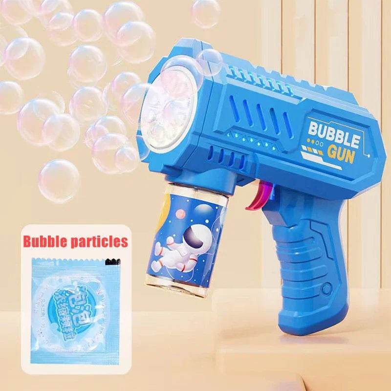 Fully Automatic Bubble Gun Rocket Bubbles Machine Automatic Blower with Bubble Liquid Toy for Kids Beach Outdoor Gifts - ToylandEU