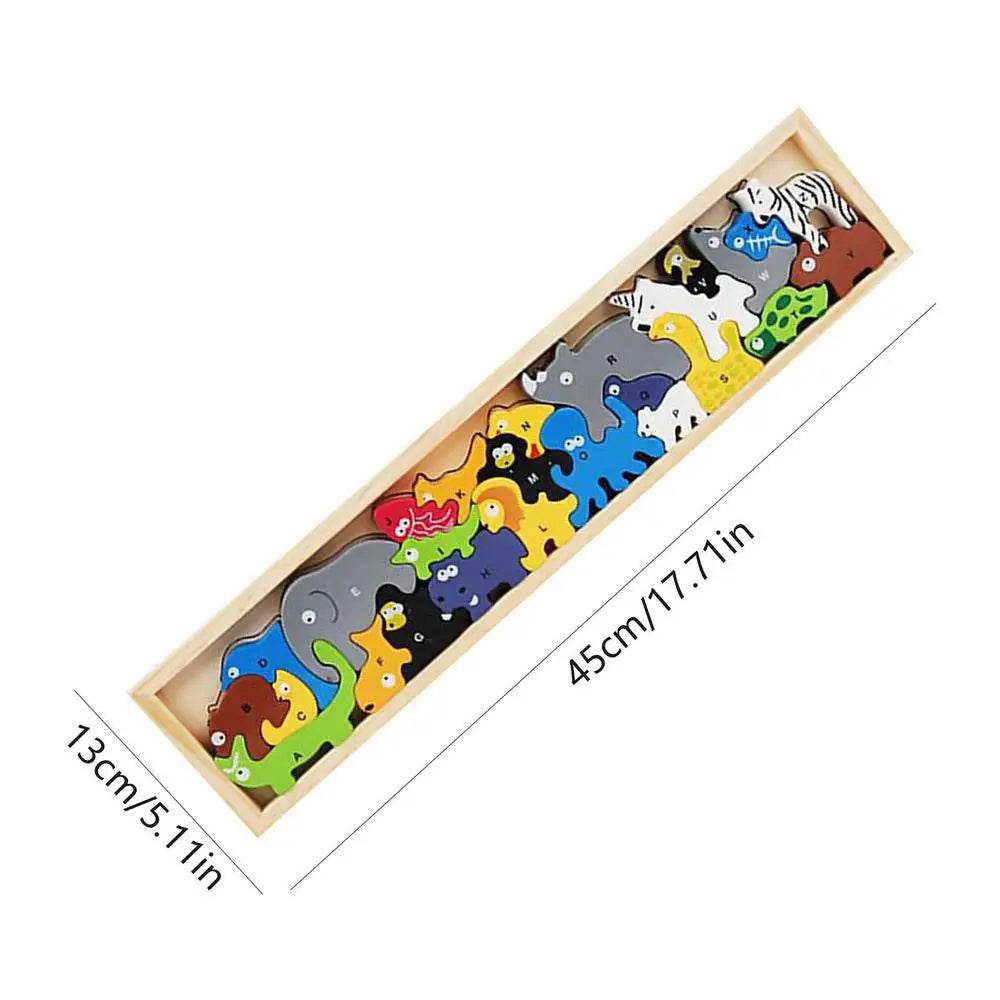 Забавен и образователен Монтесори пъзел за подреждане: дървена играчка за развитие на уменията на малки деца - ToylandEU