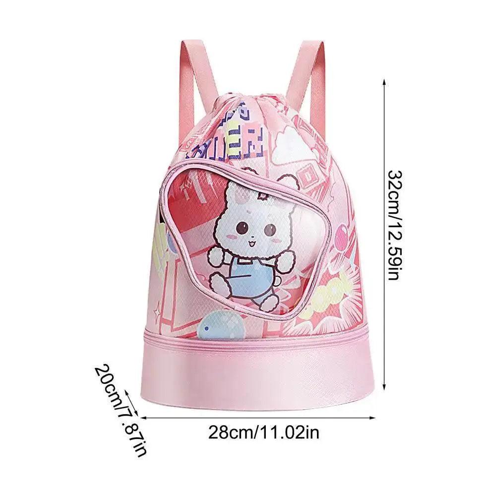  Fun Cartoon Kids Swim Backpack with Wet/Dry Storage & Shoe Pocket -  ToylandEU™