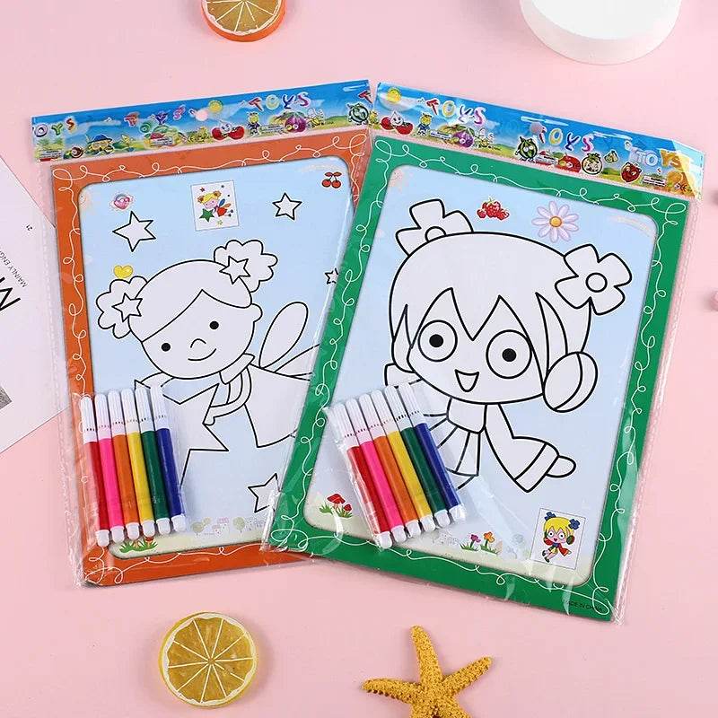 Fun Double-Sided Coloring Cards for Kids - Unleash Creativity! - ToylandEU