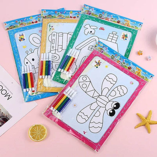 Fun Double-Sided Coloring Cards for Kids - Unleash Creativity! - ToylandEU