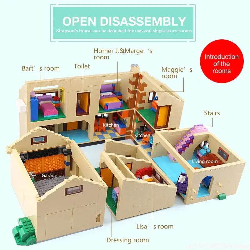 Fun & Eco-Friendly Simpsons Kwik-E-Mart Building Blocks Kit for Kids - 6 Years+ - ToylandEU