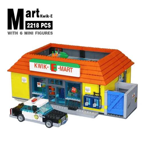 Fun & Eco-Friendly Simpsons Kwik-E-Mart Building Blocks Kit for Kids - 6 Years+ - ToylandEU