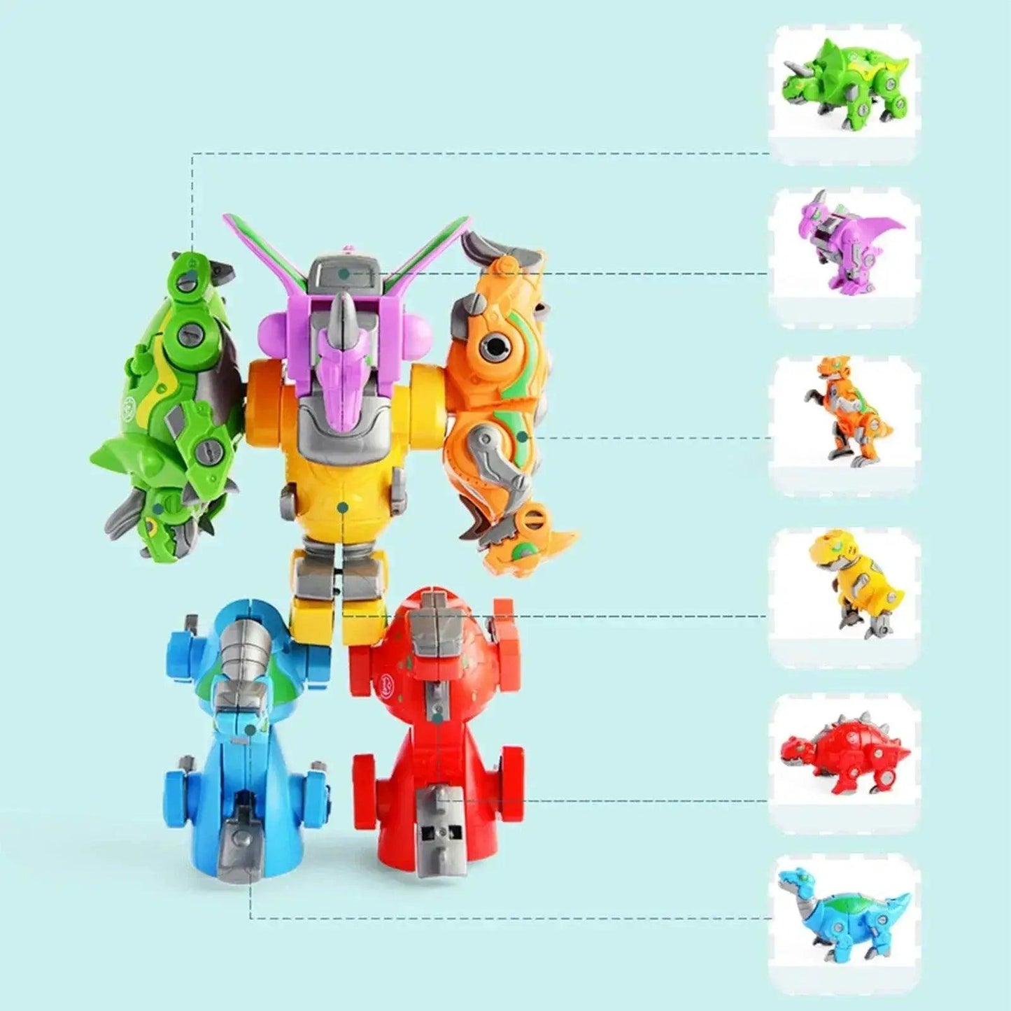  Fun & Educational Adaptable Dinosaur Robot Set - Perfect Learning Toy for Kids -  ToylandEU™
