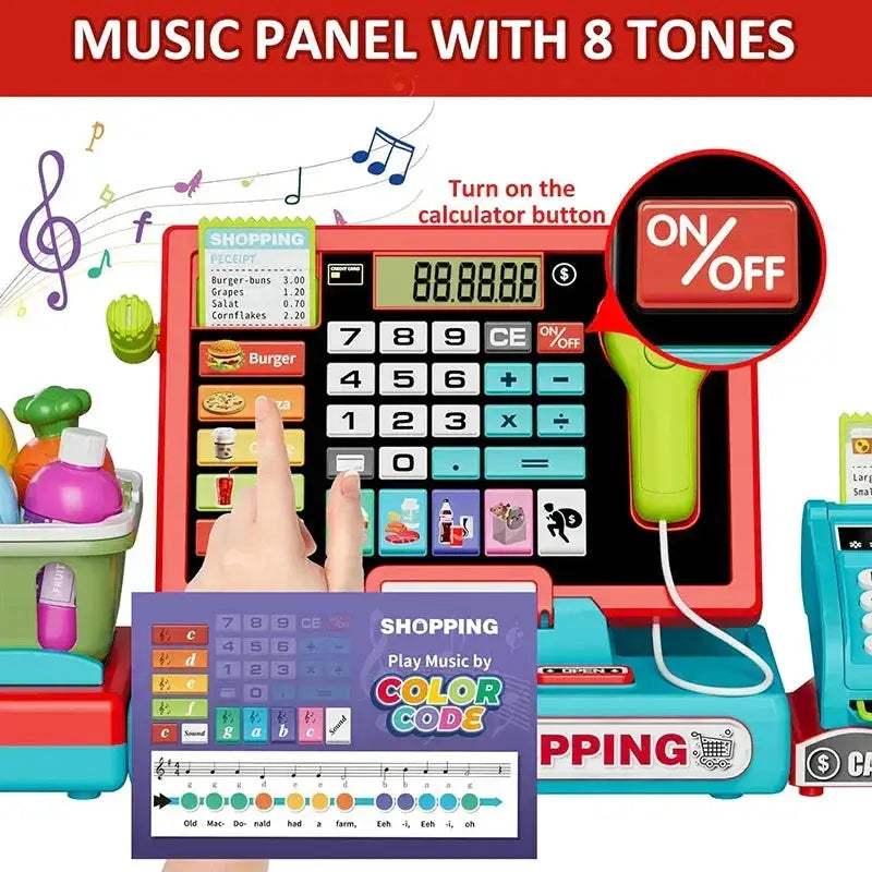  Fun Educational Cash Register Playset 3 6 Toyland EU -  ToylandEU™