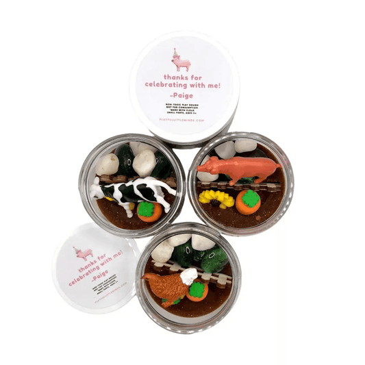  Farm Themed Natural Play Dough Favors Custom Barnyard -  ToylandEU™