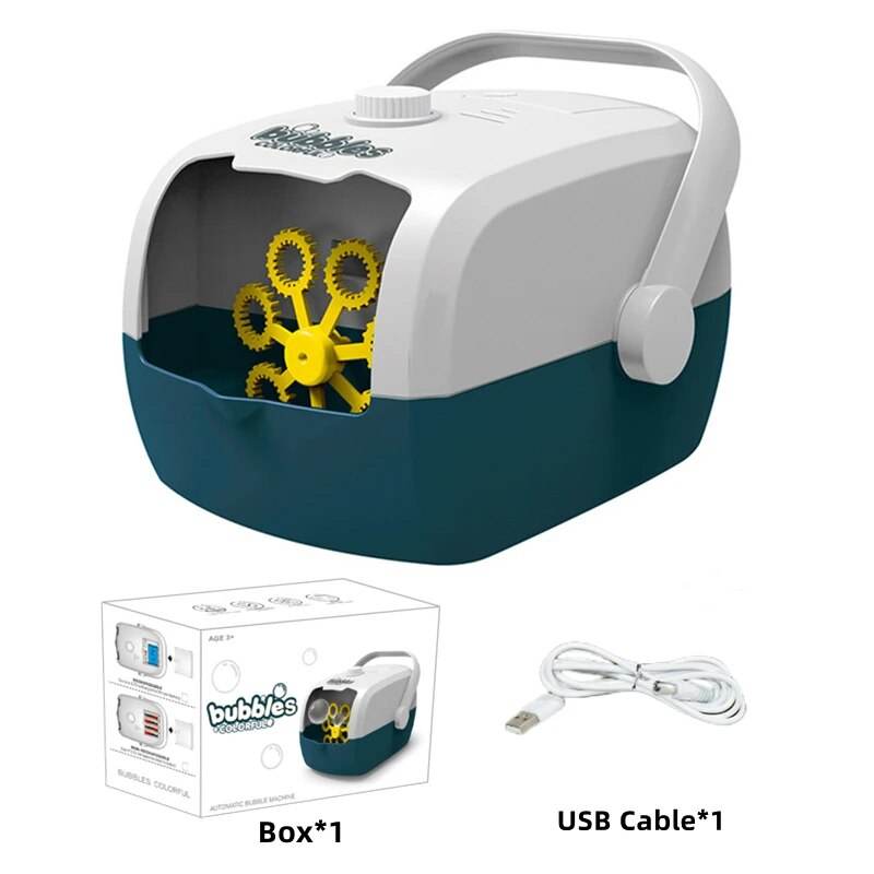 Fun-Filled Portable Electric Bubble Machine for Kids - Two Speeds! - ToylandEU