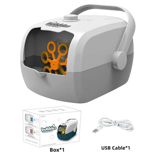 Fun-Filled Portable Electric Bubble Machine for Kids - Two Speeds! - ToylandEU
