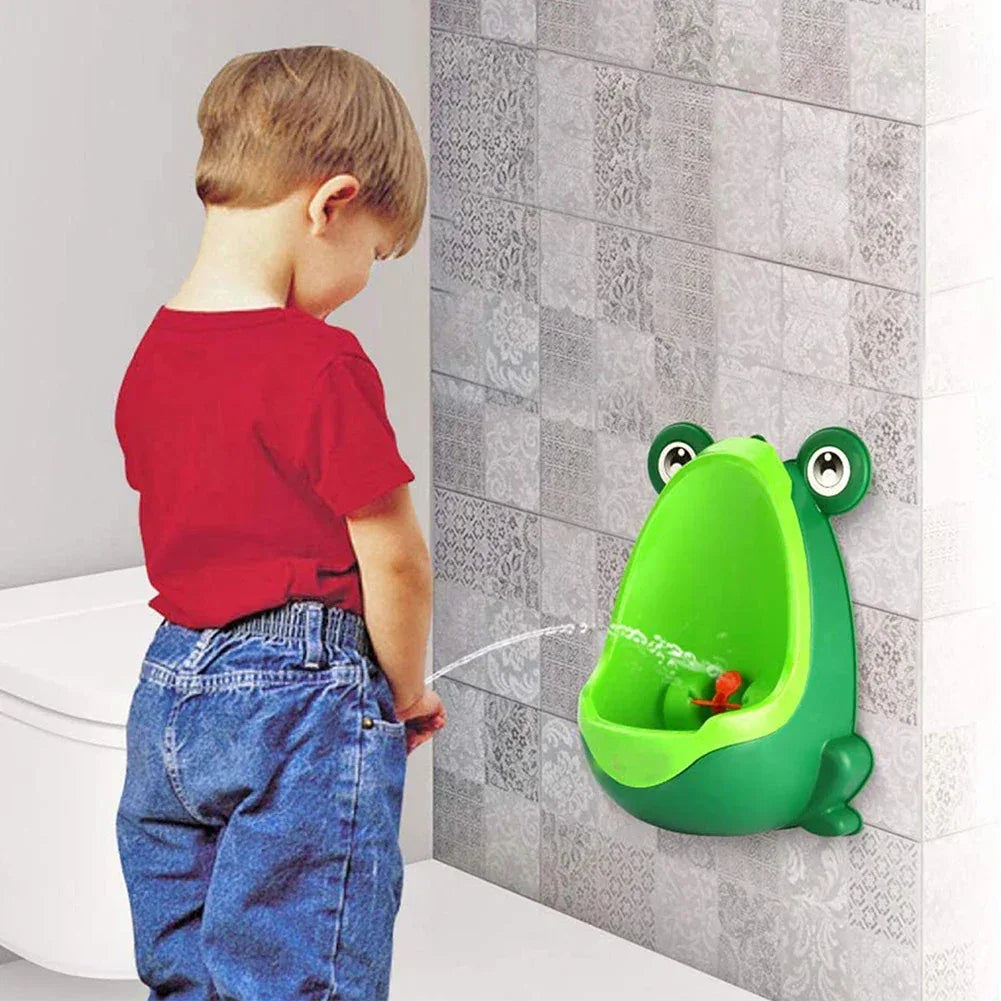 Fun Frog Shape Wall Mounted Potty For Boys Toilet Training - ToylandEU