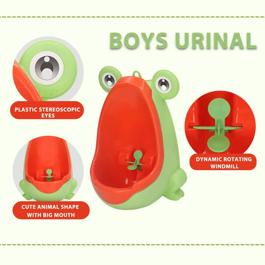 Fun Frog Shape Wall Mounted Potty For Boys Toilet Training - ToylandEU