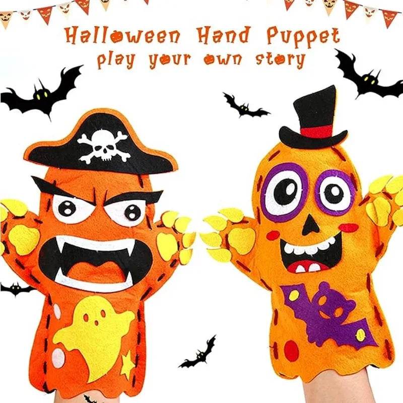 Fun Halloween DIY Hand Puppet Craft Kit for Kids – Felt Sewing Project - ToylandEU