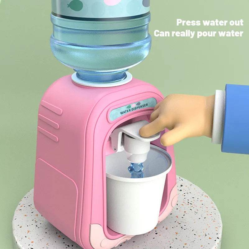 Fun Mini Cartoon Water Dispenser for Kids | Rotatable Playhouse Toy - ToylandEU