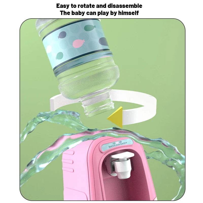 Fun Mini Cartoon Water Dispenser for Kids | Rotatable Playhouse Toy - ToylandEU