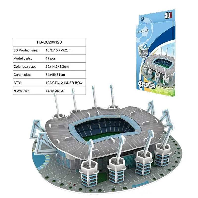  Fun Premium 3D Paper Puzzle Football Stadium Model Kit -  ToylandEU™