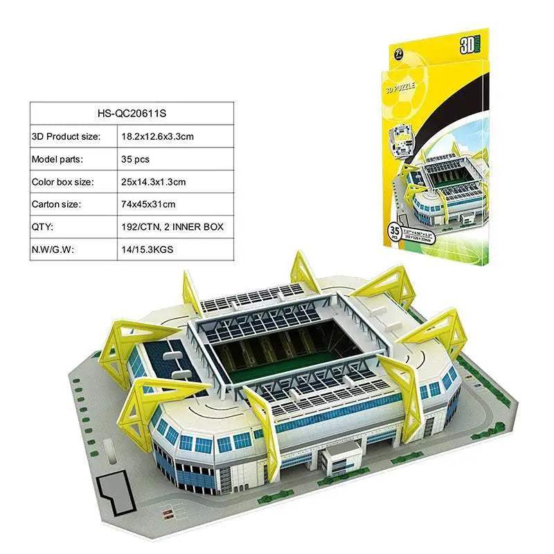  Fun Premium 3D Paper Puzzle Football Stadium Model Kit -  ToylandEU™