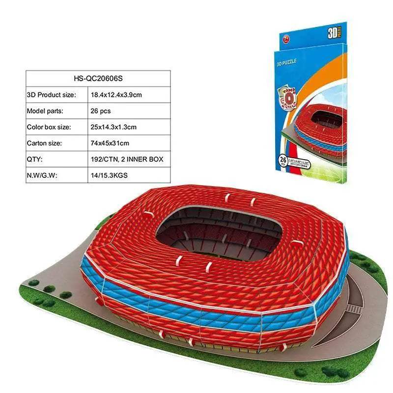  Fun Premium 3D Paper Puzzle Football Stadium Model Kit -  ToylandEU™