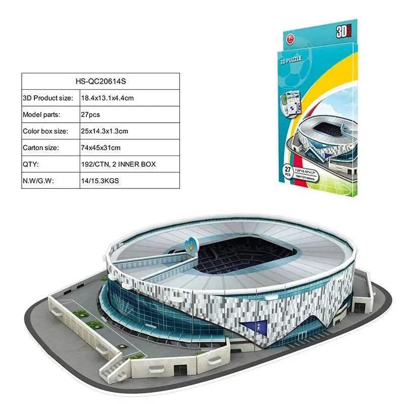  Fun Premium 3D Paper Puzzle Football Stadium Model Kit -  ToylandEU™
