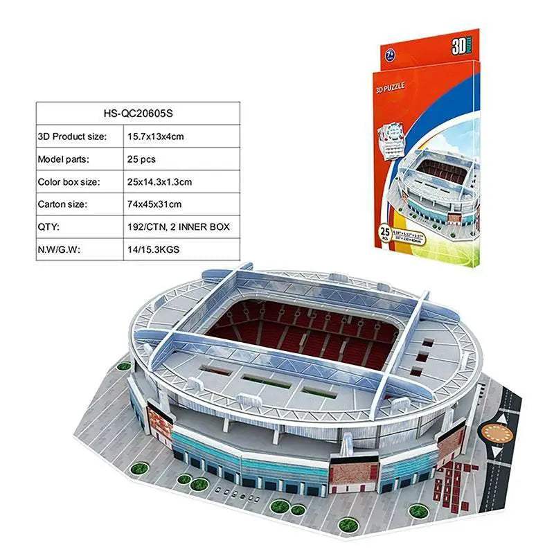  Fun Premium 3D Paper Puzzle Football Stadium Model Kit -  ToylandEU™