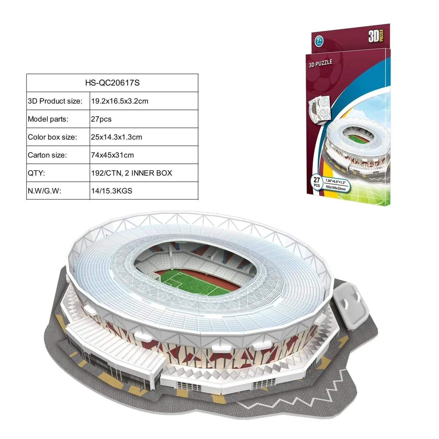  Fun Premium 3D Paper Puzzle Football Stadium Model Kit -  ToylandEU™