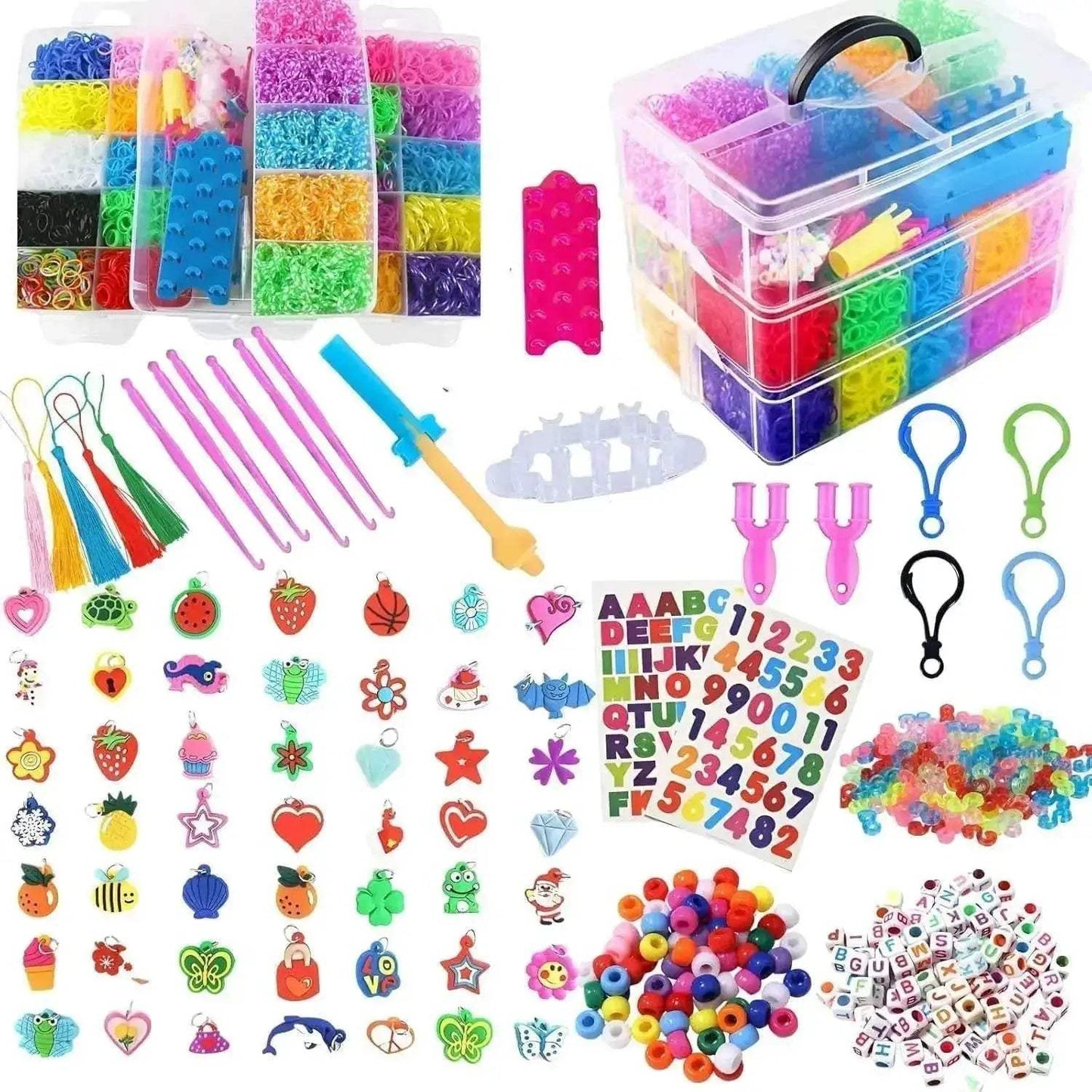  Fun Rubber Band Bracelet Kit 15000 Bands Toyland EU -  ToylandEU™