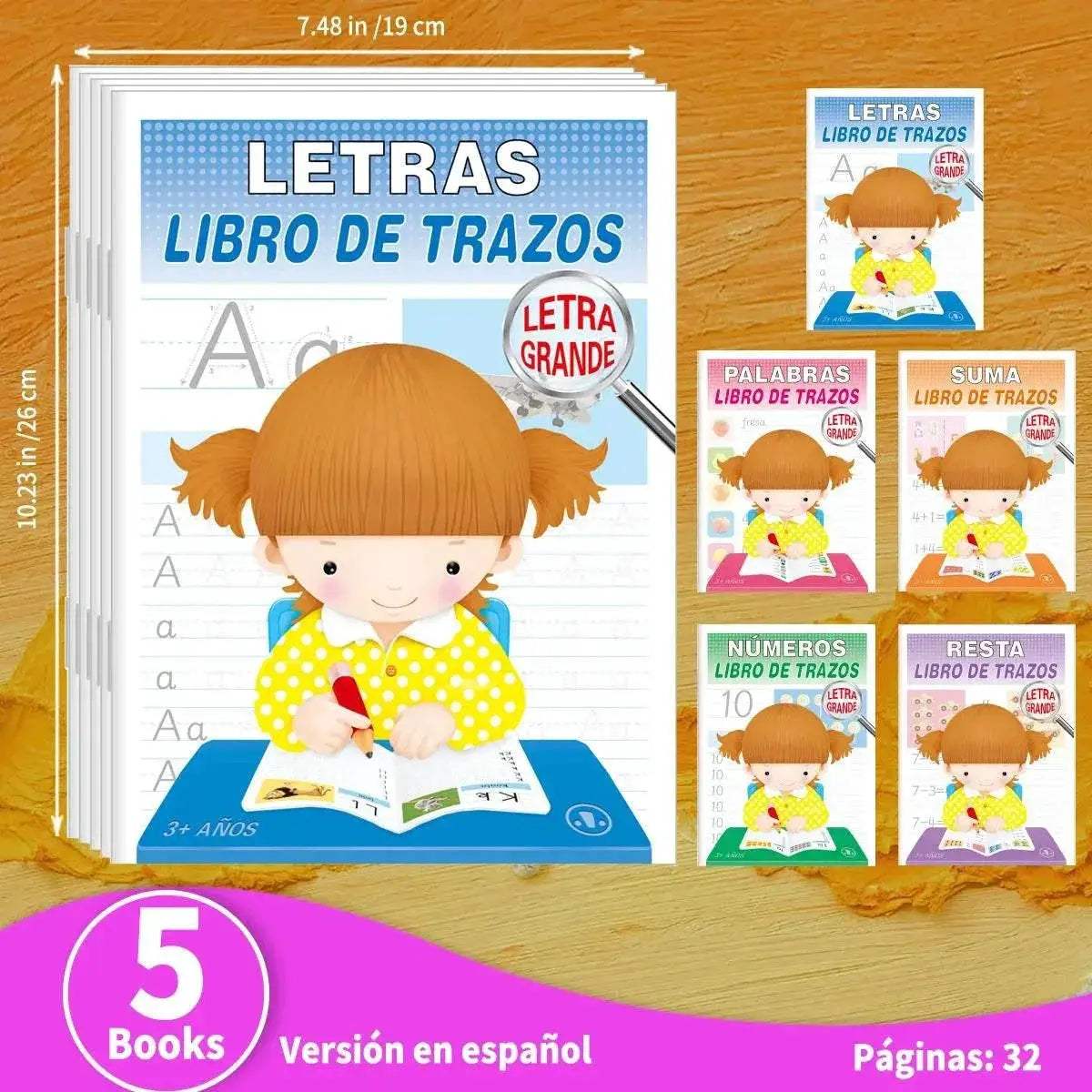  Fun Spanish Letter Tracing Books 5 Book Set Toyland EU -  ToylandEU™