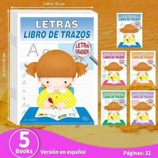  Fun Spanish Letter Tracing Books 5 Book Set Toyland EU -  ToylandEU™