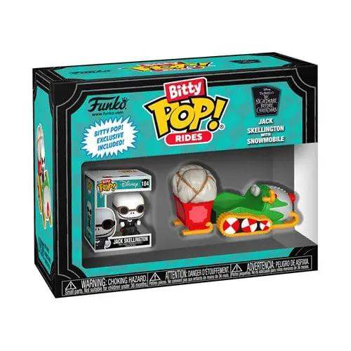Funko Bitty Pop! Ride The Nightmare Before Christmas Jack Skellington with Snowmobile - ToyShnip