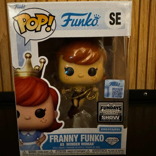  Funko Fundays Experience 2025: Pop! Originals DC Franny Funko as Wonder Woman (Diamond Glitter) LE2100 -  ToylandEU™