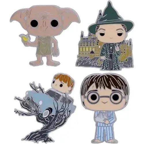 Funko Harry Potter Enamel Pins 20th Anniversary Four Pack Set - ToylandEU