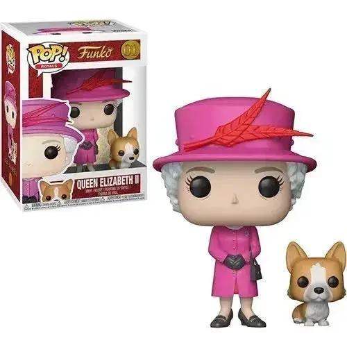  Funko Pop! 01 Royals Queen Elizabeth II w/Corgi Vinyl Figure -  ToylandEU™