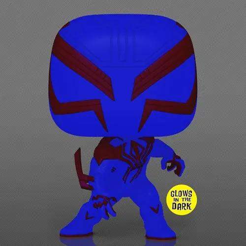 Funko Pop! 1267 - Marvel - Spider-Man: Across the Spider-Verse - Spider-Man 2099 Glow-in-the-Dark Vinyl Figure - Entertainment Earth Exclusive - ToyShnip