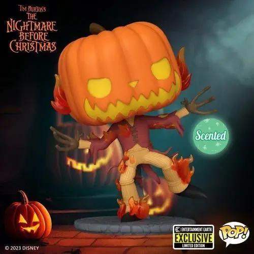 Funko Pop! 1357 - Nightmare Before Christmas 30th Anniversary Pumpkin King Scented Vinyl Figure - Entertainment Earth Exclusive - ToyShnip