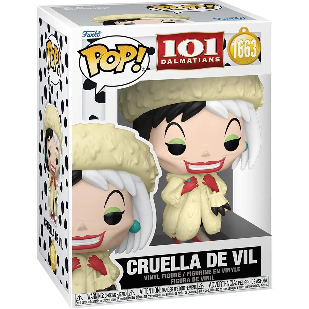 Funko Pop! 1663 - 101 Dalmatians - Cruella De Vil Vinyl Figure - ToyShnip