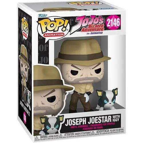 Funko Pop! 2146 Animation - JoJo's Bizarre Adventure - Joseph Joestar and Iggy Vinyl Figure - ToyShnip