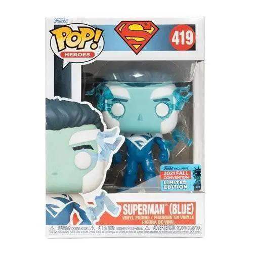 Superman Blue Vinyl Funko Pop Figure 2021 Convention Exclusive - ToylandEU