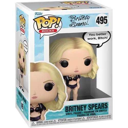 Funko Pop! 495 Rocks - Britney Spears Work B!tch Vinyl Figure - ToyShnip
