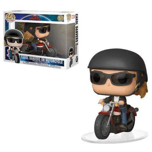 Captain Marvel Funko Pop Rides On Motorcycle Collectible Figure - ToylandEU