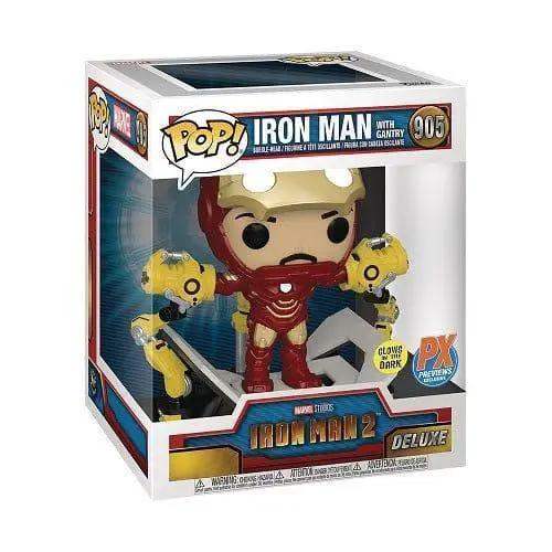  Funko Pop! 905 - Marvel Iron Man with Gantry Glow-in-the-Dark Deluxe Vinyl Bobble Head - PX -  ToylandEU™