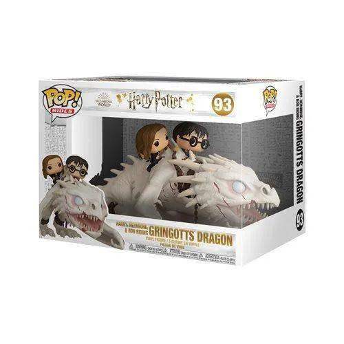 Funko Pop Rides Harry Hermione Ron Gringotts Dragon Figure - ToylandEU